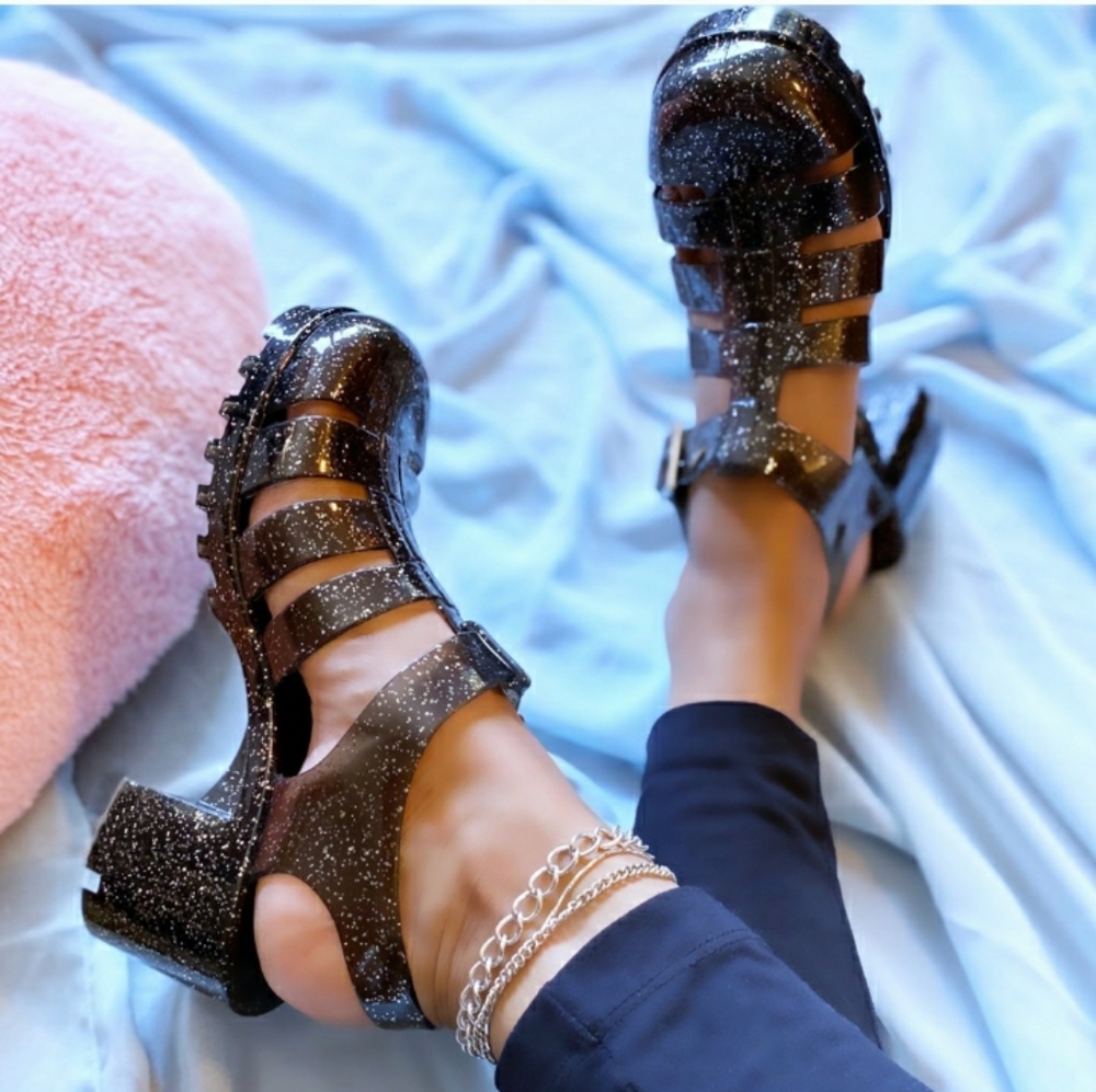 Black Sparkle Jellies!